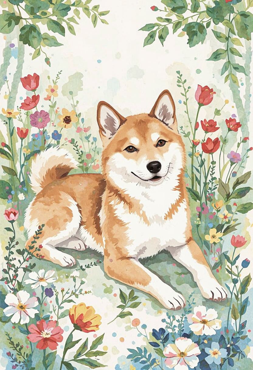 ペットのAIアート作品例 13